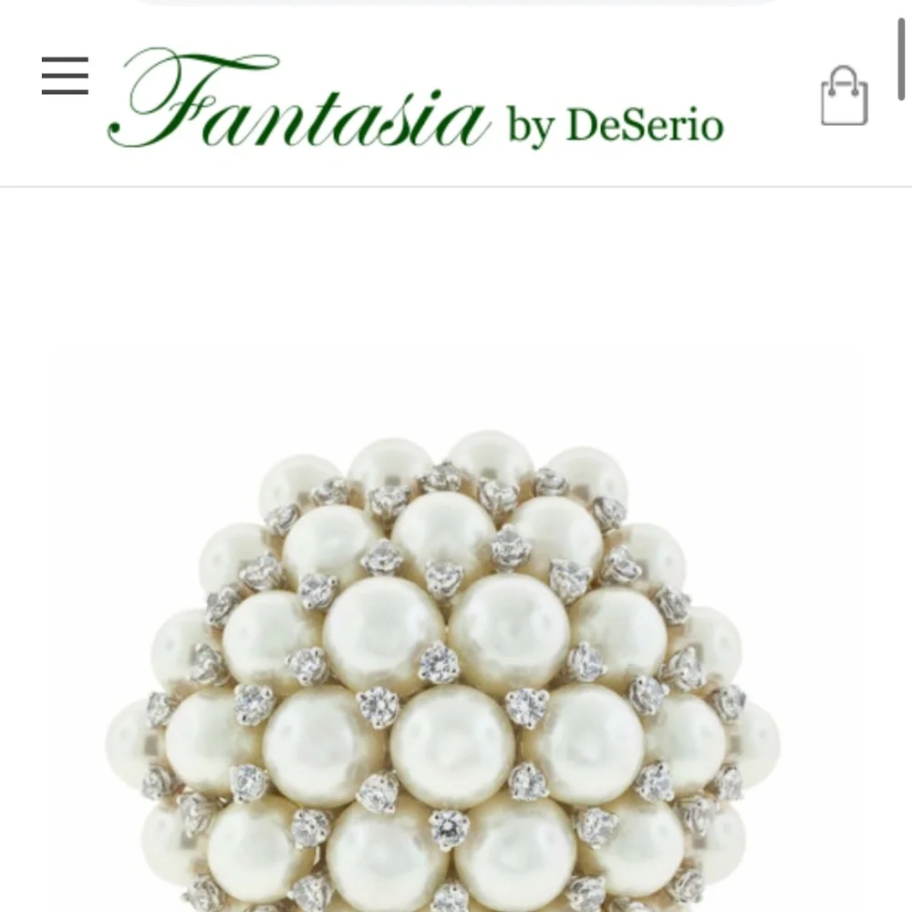 PEARL & DIAMOND RING
Costume jewelry - Picture 8 of 11